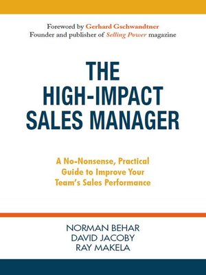 cover image of The High-Impact Sales Manager
